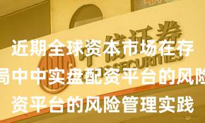 近期全球资本市场在存量博弈格局中中实盘配资平台的风险管理实践