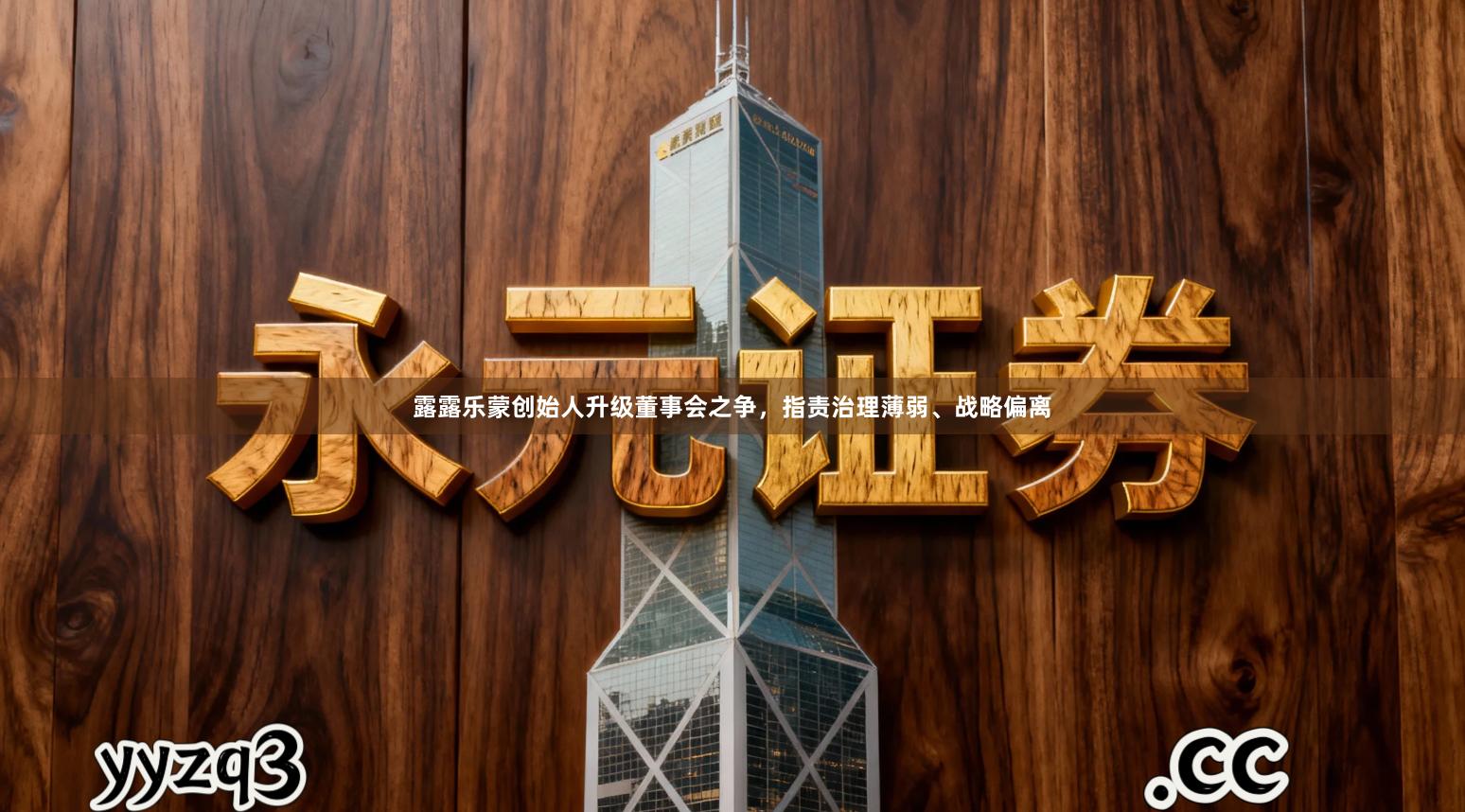 露露乐蒙创始人升级董事会之争,指责治理薄弱、战略偏离